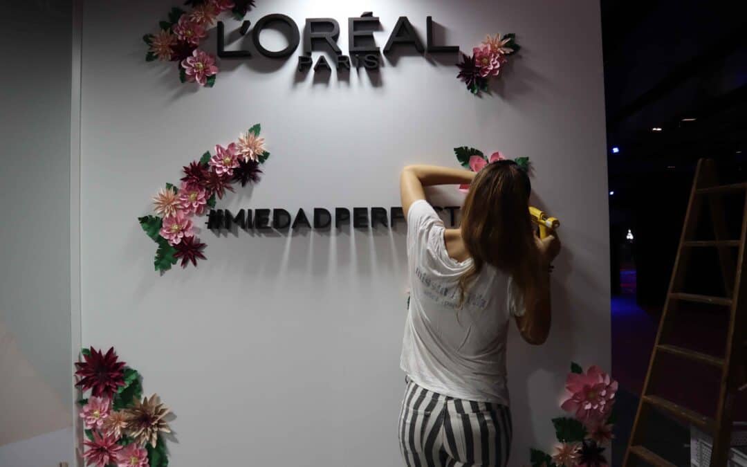 MBFW con L’Oreal y una cascada de flores de papel Missmsmith